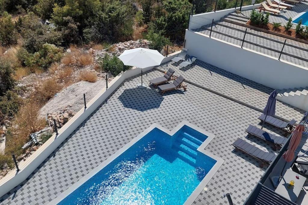 Apartment Vista Oasis With Pool And Terrace Трогір Екстер'єр фото